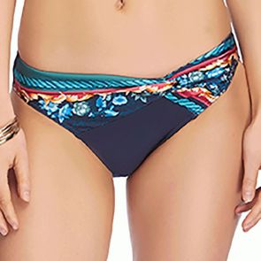 Jets Finesse Twist Front Bikini Swim Bottoms J3676 Navy