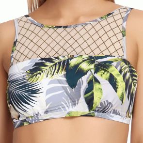 Jets Vida DD-E High Neck Swim Bikini Top J40165DD_E Forest