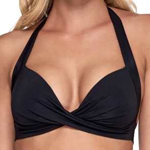 Jets Jetset 50's Halter Top Bikini J4984 Black