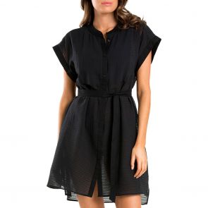 Jets Parallels Shirt Dress J60450 Black