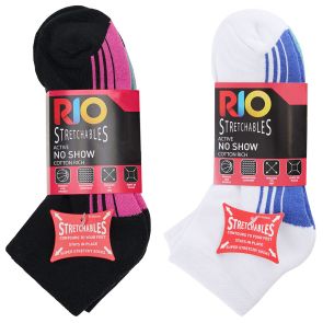 Rio 12-Pack Womens Stretchables Active Low Cut Socks L7448W Assorted