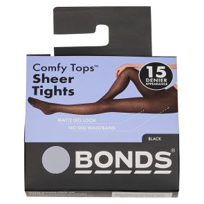 Bonds 4-Pack 15D Comfy Sheer Tights L79571 Black