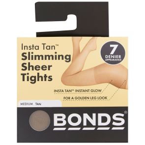 Bonds Instant Tan Sheer Tights L79605 Medium 4-Pack