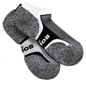 Bonds Womens Ultimate Comfort Low Cut Socks 2-Pack LANJ2N Black/White