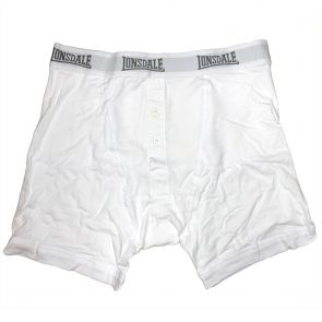 Lonsdale Hart Button Fly Boxer LA2502U White