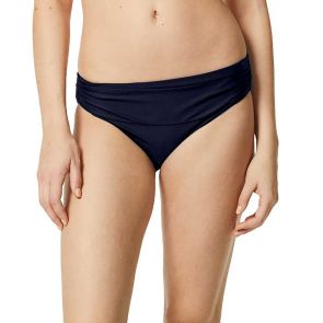 FINAL SALE Moontide Textured Solid Ruched Front Swim Pant M7965TS Navy