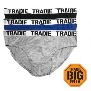 Tradie Big Fella King Size Briefs 3-Pack MJ1958SB3 Fresh