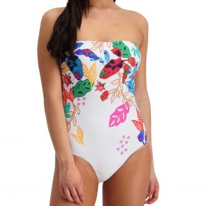 Moontide Eden Bandeau Swim Suit M4868ED White