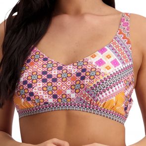 Moontide Kaleidoscope U/W V Neck Swim Top M6485KS Multi