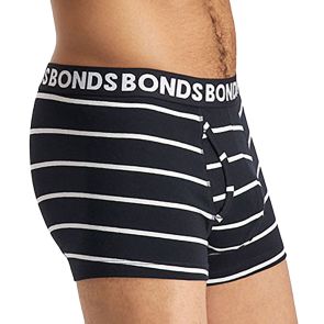 Bonds Everyday Trunk 3-Pack MWQ33A BW Stripes/Charcoal/Black