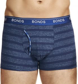 Bonds Striped Guyfront Trunk MZUQI Navy Stripe