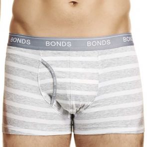 Bonds Striped Guyfront Trunk MZUQI Grey Stripe