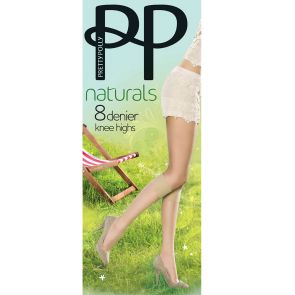 Pretty Polly 8D Natural Knee High 2 Pack PNEF24 Barely There