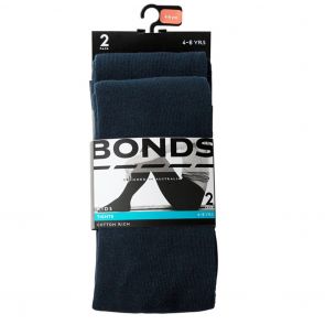 Bonds Kids School Tights 2-Pack R6312N Navy
