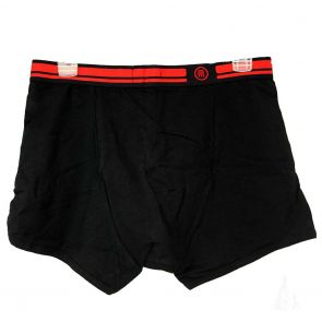 RISTEFSKY MACHEDA Cotton Trunk Black with Red Lines