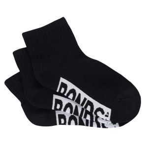 Bonds Cushioned Quarter Crew 3 Pack Kids Socks RXVP3N Black