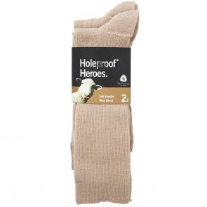 Holeproof Rib Wool Bus S10012 Oatmeal