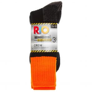 Rio No Hole Work Crew 3-Pack S7453S Fluro Orange