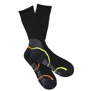 Bonds Acrylic Work Sock 2PK Black S8697D Multi-Buy