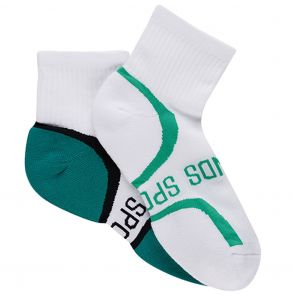 Bonds Mens Ultimate Comfort Quarter Crew 2 Pack SYFD2N Green and White