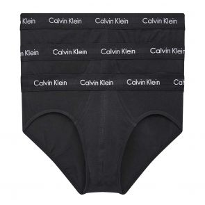 Calvin Klein Cotton Stretch 3-Pack Hip Brief U2661 Black