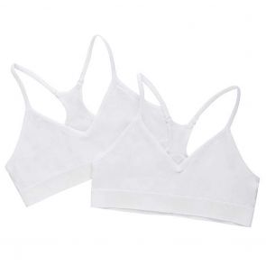 Bonds Kids Stretchies Contour Crop 2-Pack UXNK2A White