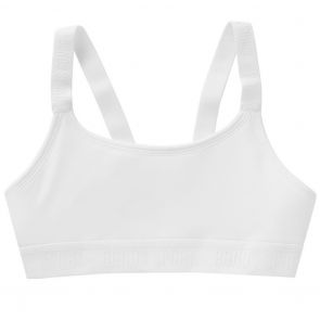 Bonds Girls Performance Micro Crop UY6H1A White