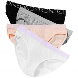 Bonds Girls Bikini 4-Pack UZR14A Multi