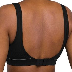 Bonds Retro Rib Deep V Crop WU8DA Black