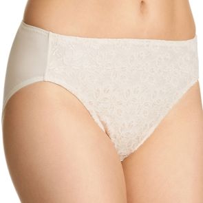 Jockey No Ride Up Lace Hi-Cut Brief WWLN Cream