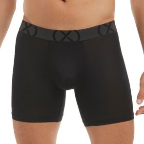 2xist Sport Mesh 6" Boxer Brief 3-Pack X10066 Black