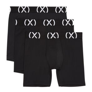 2xist Sport 6" Boxer Brief 3-Pack X20066 Black