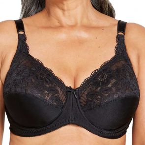 Berlei Curves Classic Lace Underwire Bra Y5568B Black