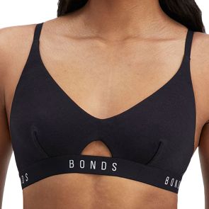 Bonds Originals Triangle Cut Out Crop YWXE Black