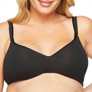 Berlei Barely There Cotton Rich Maternity Wire-Free Bra YZS9 Black