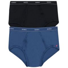 Bonds Comfort Briefs 2-Pack MVMF2A Blue/Black