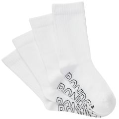 Bonds Kids Logo Light Crew 4-Pack RXVJ4N White