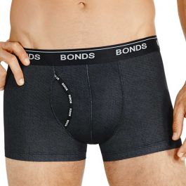 Bonds Microfibre Guyfront Trunk MYGNA Denim Texture Mens Underwear