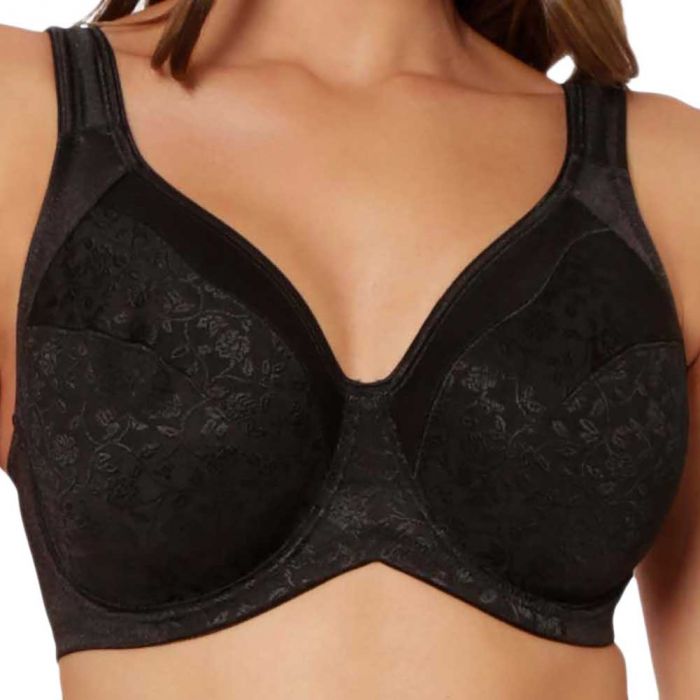 Full Coverage Underwire Bra Comfort Wide Straps Support Panels