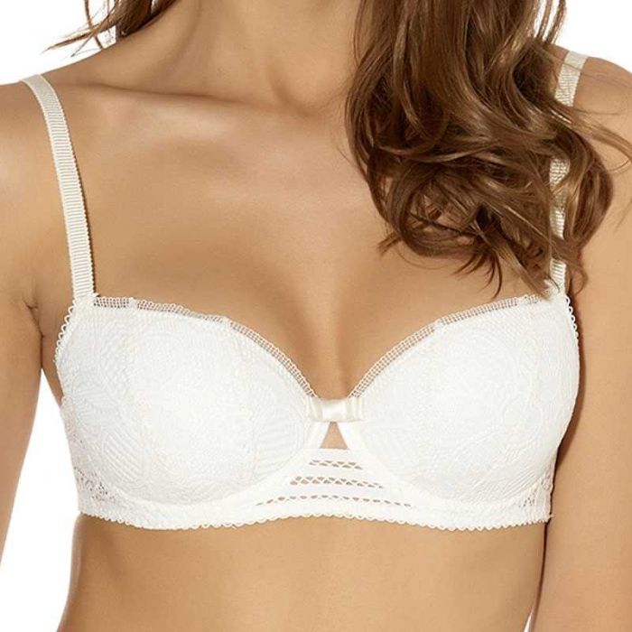 Huit Lingerie Arpege Half Cup Bra with Foam Ivoire C6-ARPEGE