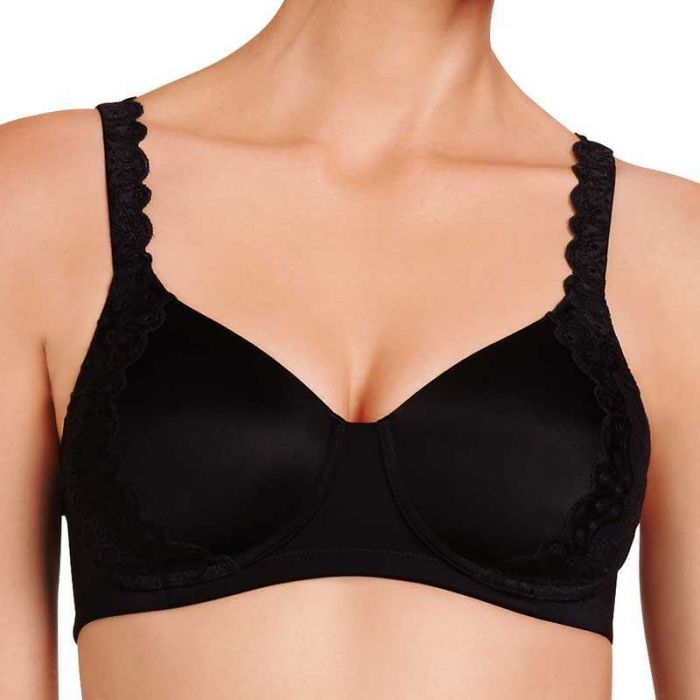 Bendon Lingerie Smoothlines Lace Soft Cup Bra Black 226 7280