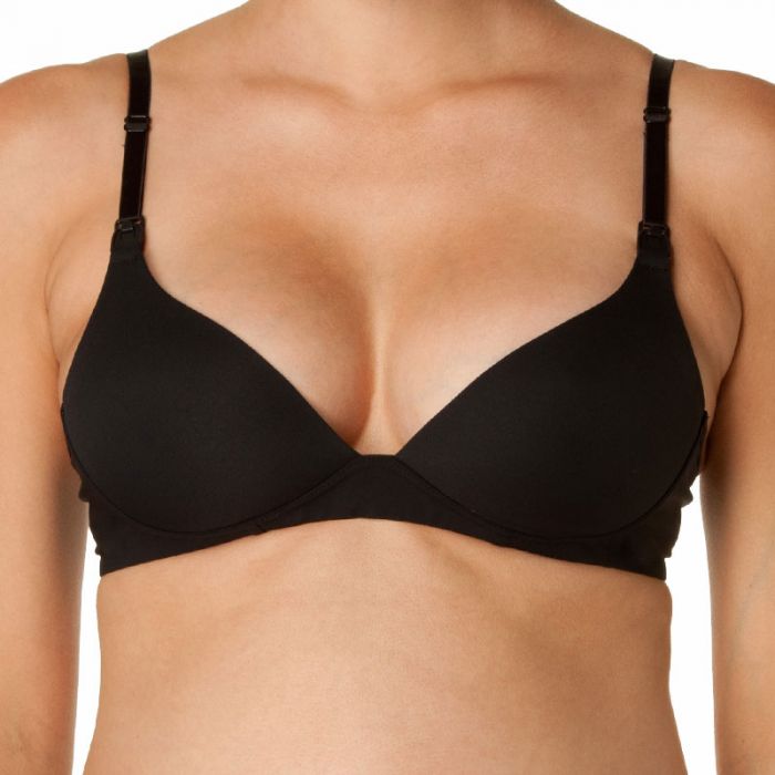 Lovable Maternity Suddenly Shapely Moulded T-Shirt Nursing Bra Black  LLSS154NB