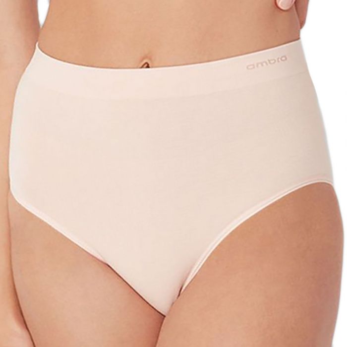 Ambra Bamboo Basics Full Brief AMUWEBFB Putty Pink Womens Underwear