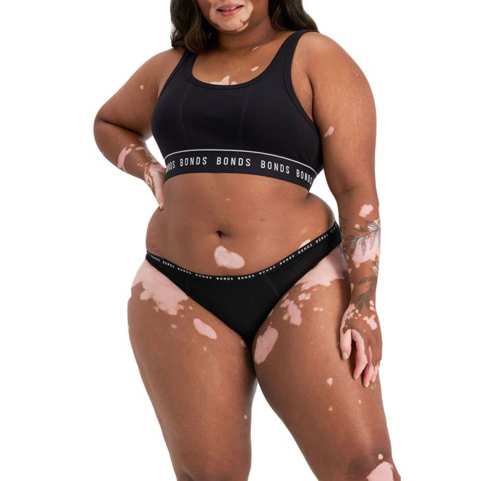 Bonds Bloody Comfy Period Bikini Moderate WTQT Black Womens Underwear