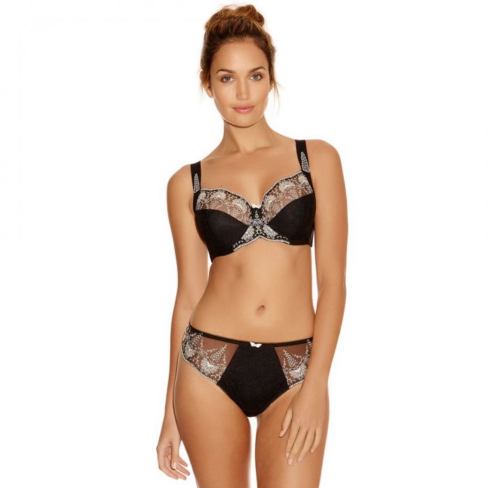 Fantasie Elodie Underwire Side Support Bra Black FL2182