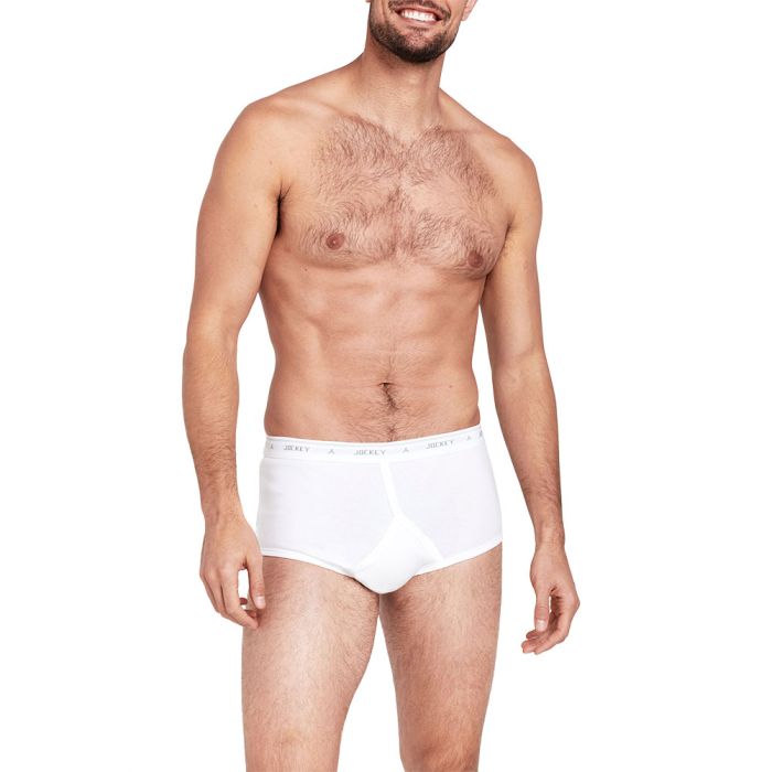 Jockey Classic Y-Front Size 14-26 White M9000G mens underwear