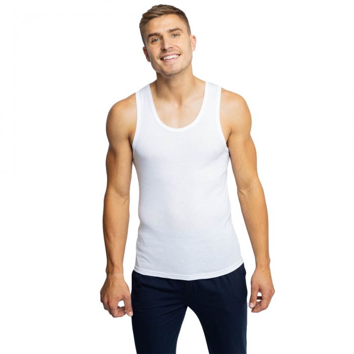 Jockey Classic Athletic Cotton Singlet 2 Pack M96022 mens underwear