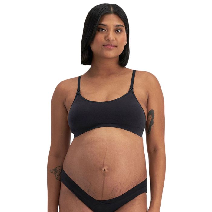 Bonds Maternity Wirefree Crop YYCEY Black Womens Lingerie