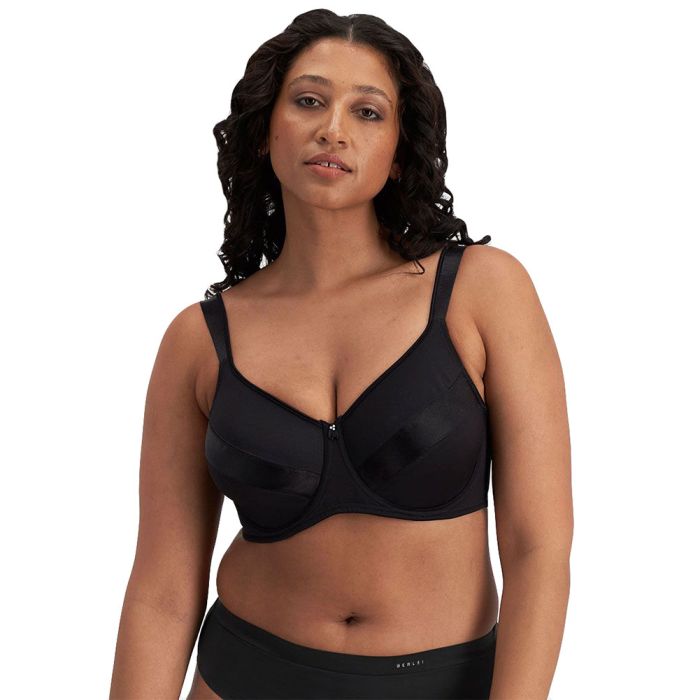 Berlei Curves Minimiser Underwire Bra Y516SB Black Womens Lingerie