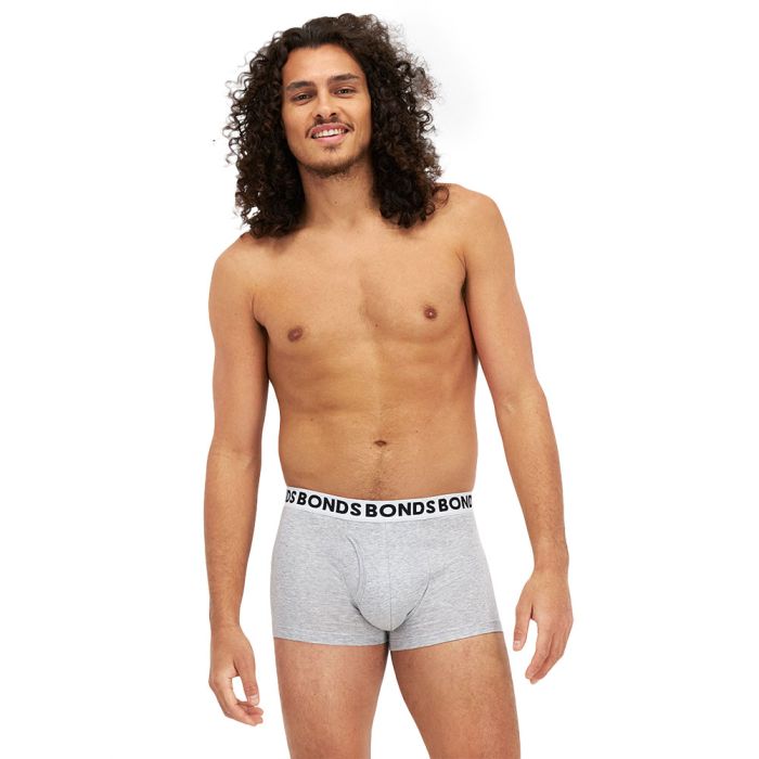 Bonds Everyday Trunk MWQ8 New Grey Marle Mens Underwear